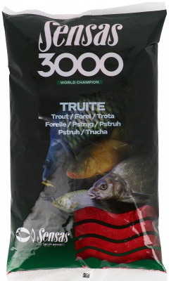 3000 Truites - pstruhové krmivo. 800g - červené